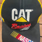 Ward Burton Caterpillar Racing Embroidered Graphic Hat | Snap Back | Vintage 2000s NASCAR Racing Black & Yellow Cap |