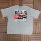 Dale Earnhardt Jr NASCAR Racing Graphic Tee | Size XX-Large | Vintage 2000s Promotional Racing Grey T-Shirt | Free Shipping to USA |