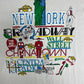New York Tourist Sites Graphic Tee | Size X-Large | Vintage 1980s Made in USA Tourist White T-Shirt |