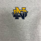 Notre Dame Fighting Irish Graphic Tee | Size Large | Vintage 1990 College Grey Long Sleeve T-Shirt | |