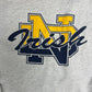 Notre Dame Fighting Irish Graphic Tee | Size Large | Vintage 1990 College Grey Long Sleeve T-Shirt | |
