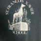 St. Francois Xavier School Graphic Crewneck | Size X-Large | Vintage 1980s Made in USA Black Sweater |