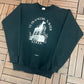 St. Francois Xavier School Graphic Crewneck | Size X-Large | Vintage 1980s Made in USA Black Sweater |