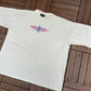 Volleyball Above The Net Graphic Tee | Size X-Large | Vintage 1990s Promotional Sports White T-Shirt |