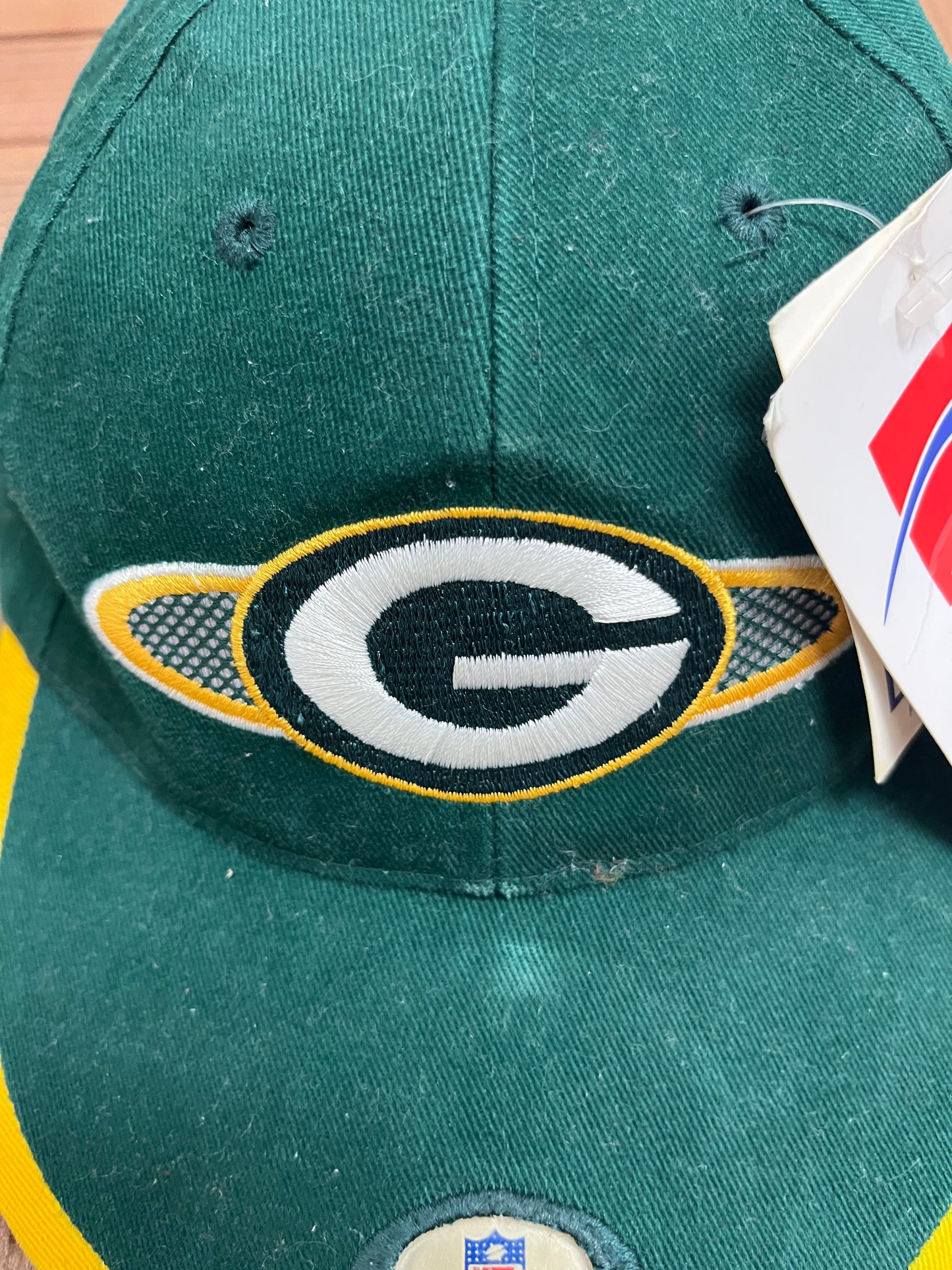 Green Bay Packers Graphic Hat | Strap Back | Vintage 1990s Sports Specialties NFL Football Green Cap |