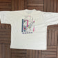 Volleyball Above The Net Graphic Tee | Size X-Large | Vintage 1990s Promotional Sports White T-Shirt |