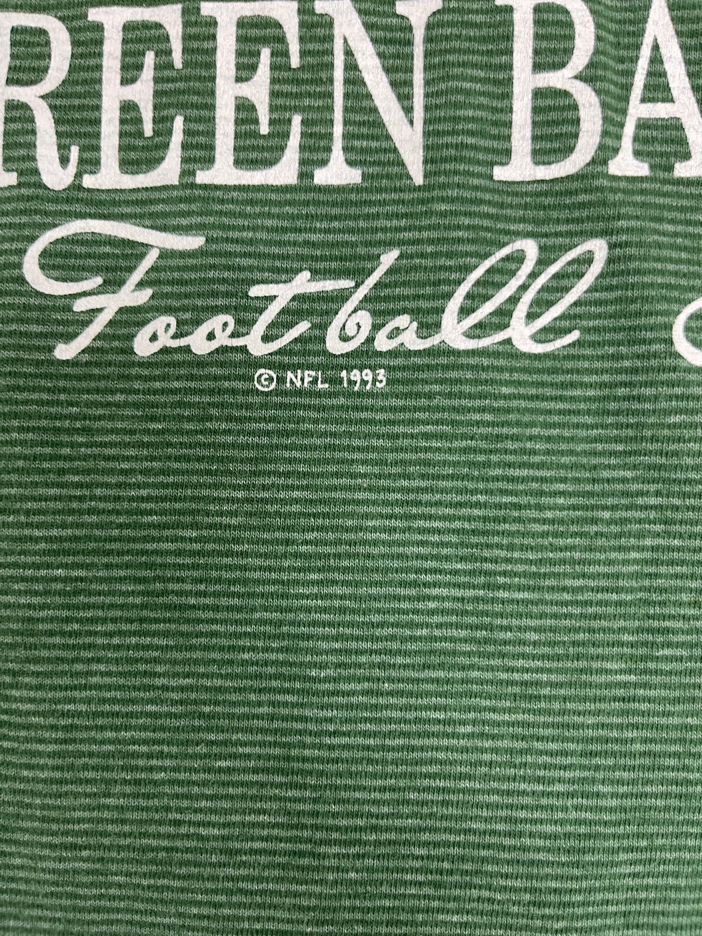 Green Bay Packers Est. 1921 Graphic Tee | Size Medium | Vintage 1990s Single Stitch NFL Football Green T-Shirt | Free Shipping to USA |