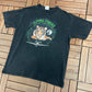 Flying Tigers Graphic Tee | Size Large | Vintage 1990s Single Stitch Animal Black T-Shirt | Made in USA | Free Shipping to USA|