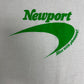 Newport Alive With Pleasure! Graphic Tee | Size X-Large | Vintage 1990s Made in USA White Tank Top |
