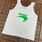 Newport Alive With Pleasure! Graphic Tee | Size X-Large | Vintage 1990s Made in USA White Tank Top |