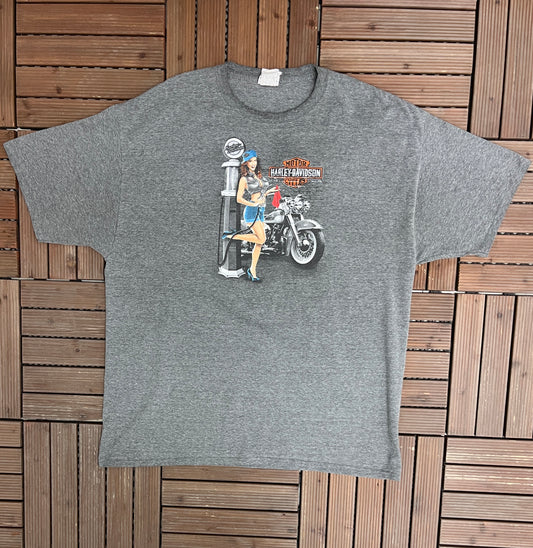 Harley Davidson Tucson, Arizona Graphic Tee | Size XX-Large | Vintage 2000s Biker Motorcycle Grey T-Shirt |