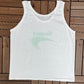 Newport Alive With Pleasure! Graphic Tee | Size X-Large | Vintage 1990s Made in USA White Tank Top |
