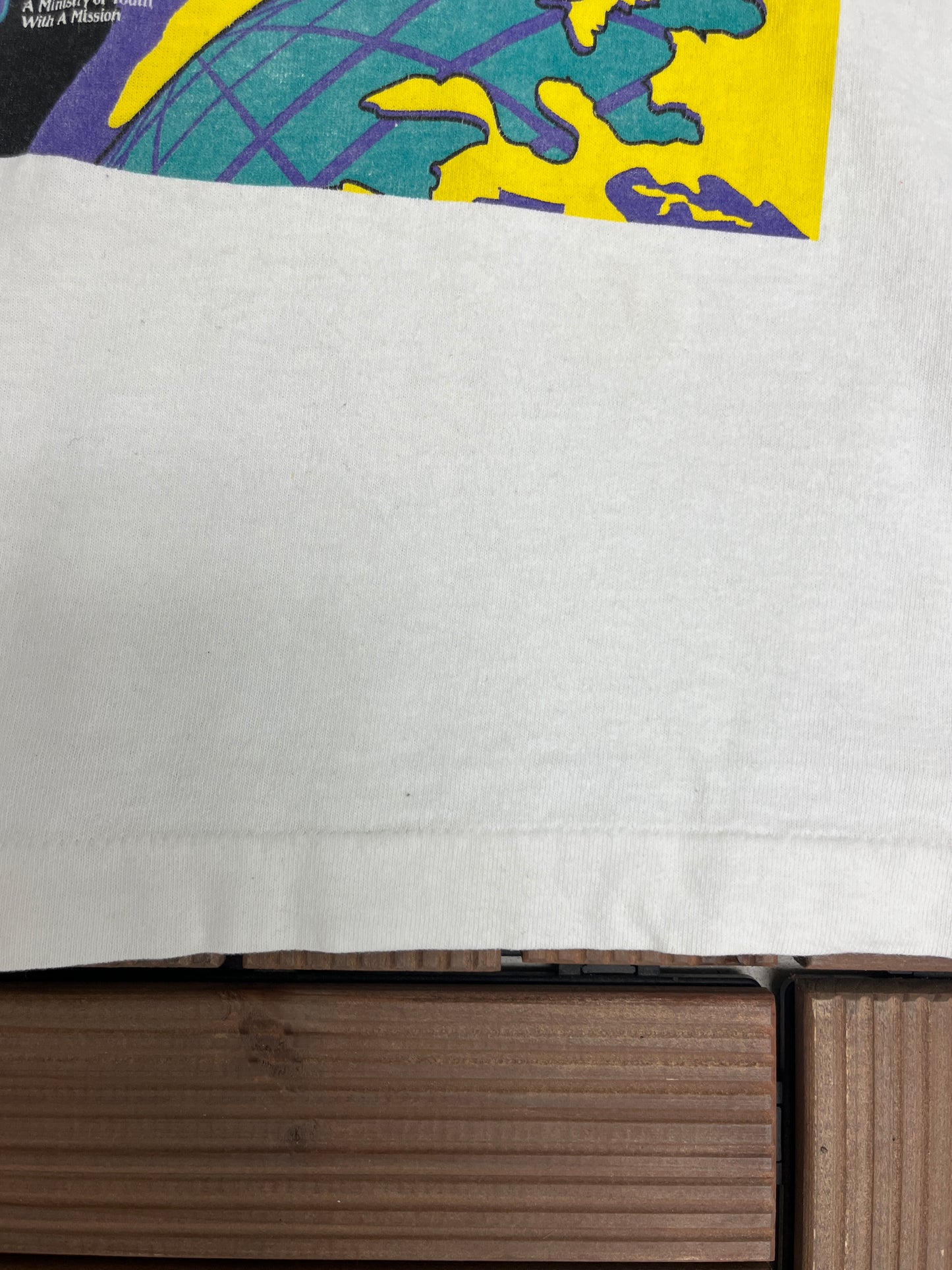 Mercy Ships American Homecoming Tour Graphic Tee | Size Small | Vintage 1990s Made in USA Ministry of Youth White T-Shirt |