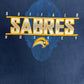 Buffalo Sabres Hockey Graphic Tee | Size Large | Vintage 2000s NHL Hockey Blue T-Shirt |