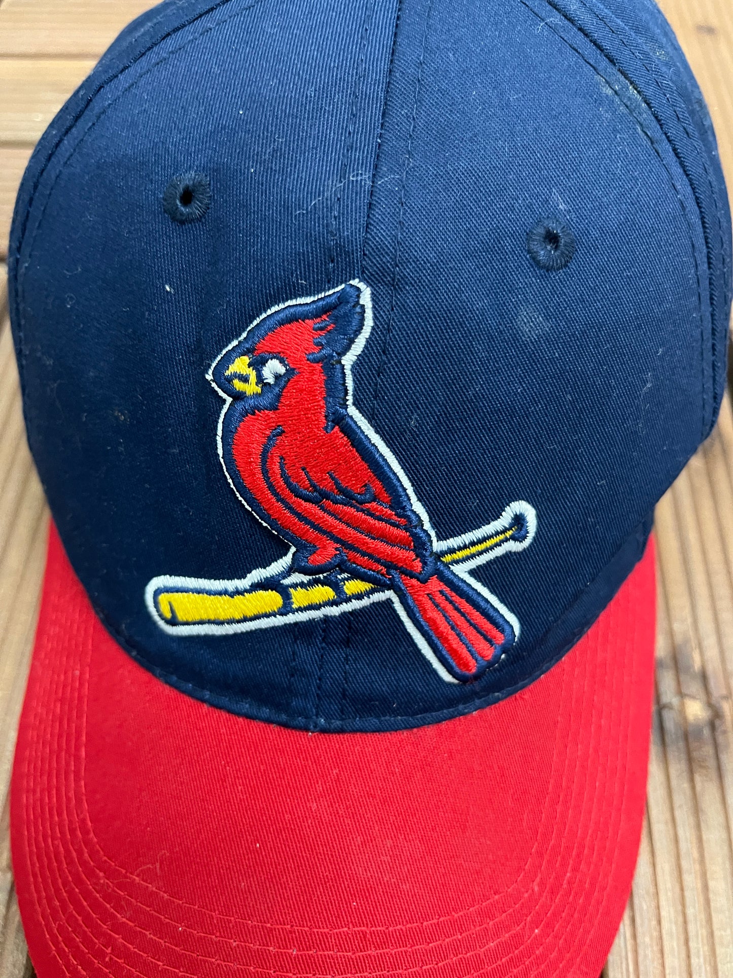 St. Louis Cardinals Embroidered Graphic Hat | Snap Back | Vintage 2000s MLB Baseball Blue Cap |