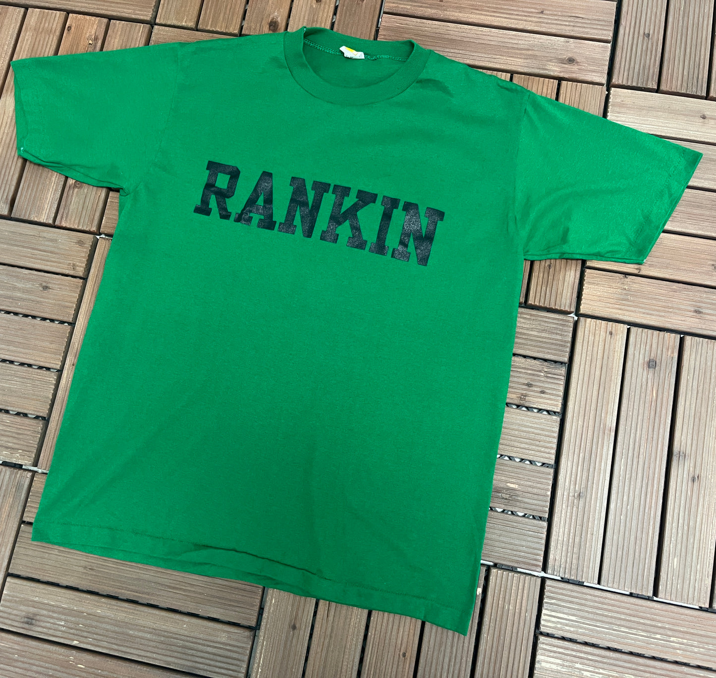 The Rankin Family Music Band Graphic Tee | Size Large | Vintage 1990s Single Stitch Green T-Shirt |