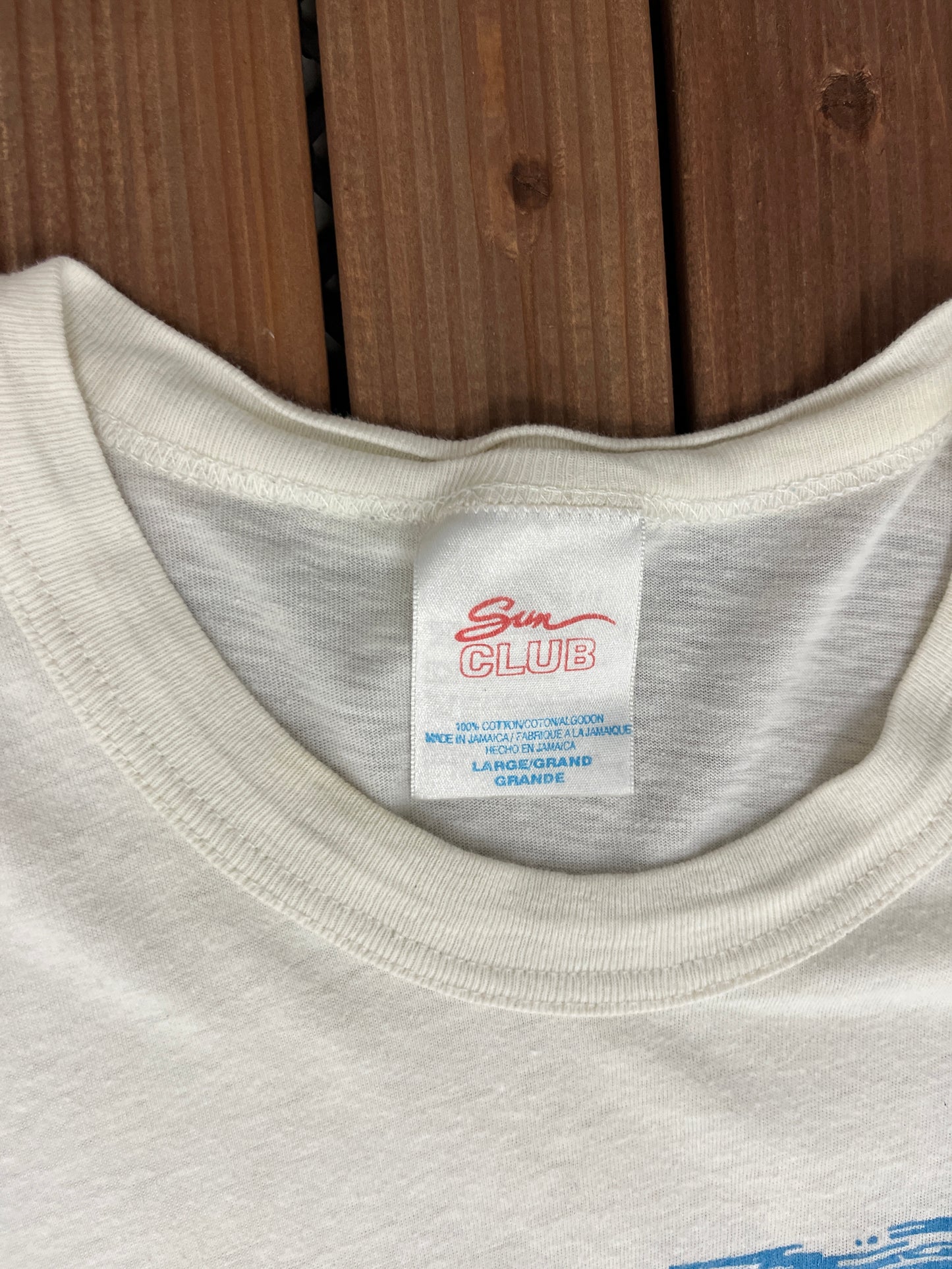 Cayman Islands Beach Graphic Tee | Size Large | Vintage 1990s Single Stitch White T-Shirt | Tourist Graphic | Free Shipping to USA |