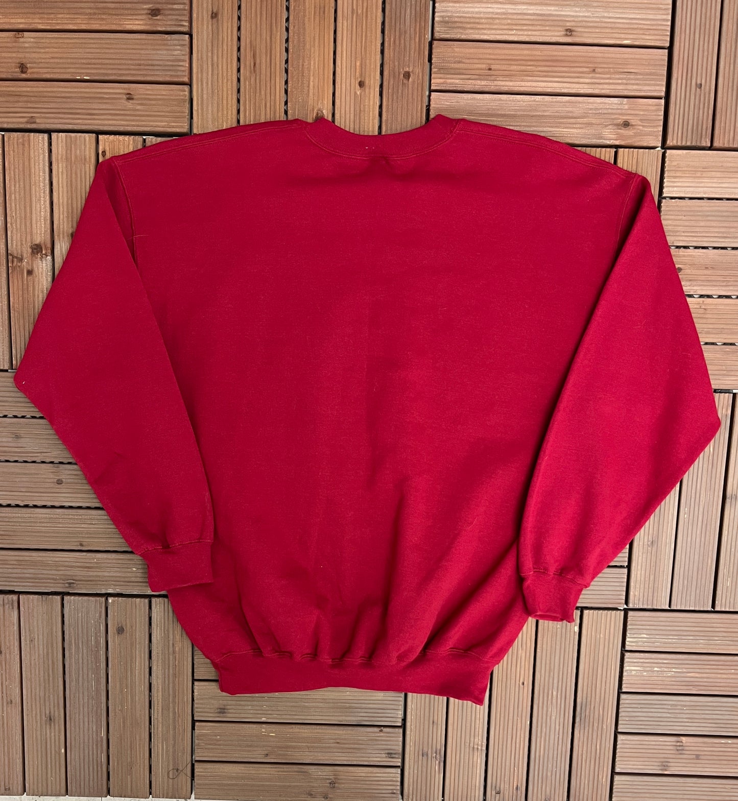 Taos, New Mexico Graphic Crewneck | Size X-Large | Vintage 2000s Tourist Promotional Red Sweater | Free Shipping to USA |