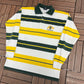 Tasmania, Australia Embroidered Rugby Jersey | Size Medium | Vintage 1990s Striped Rugby T-Shirt |