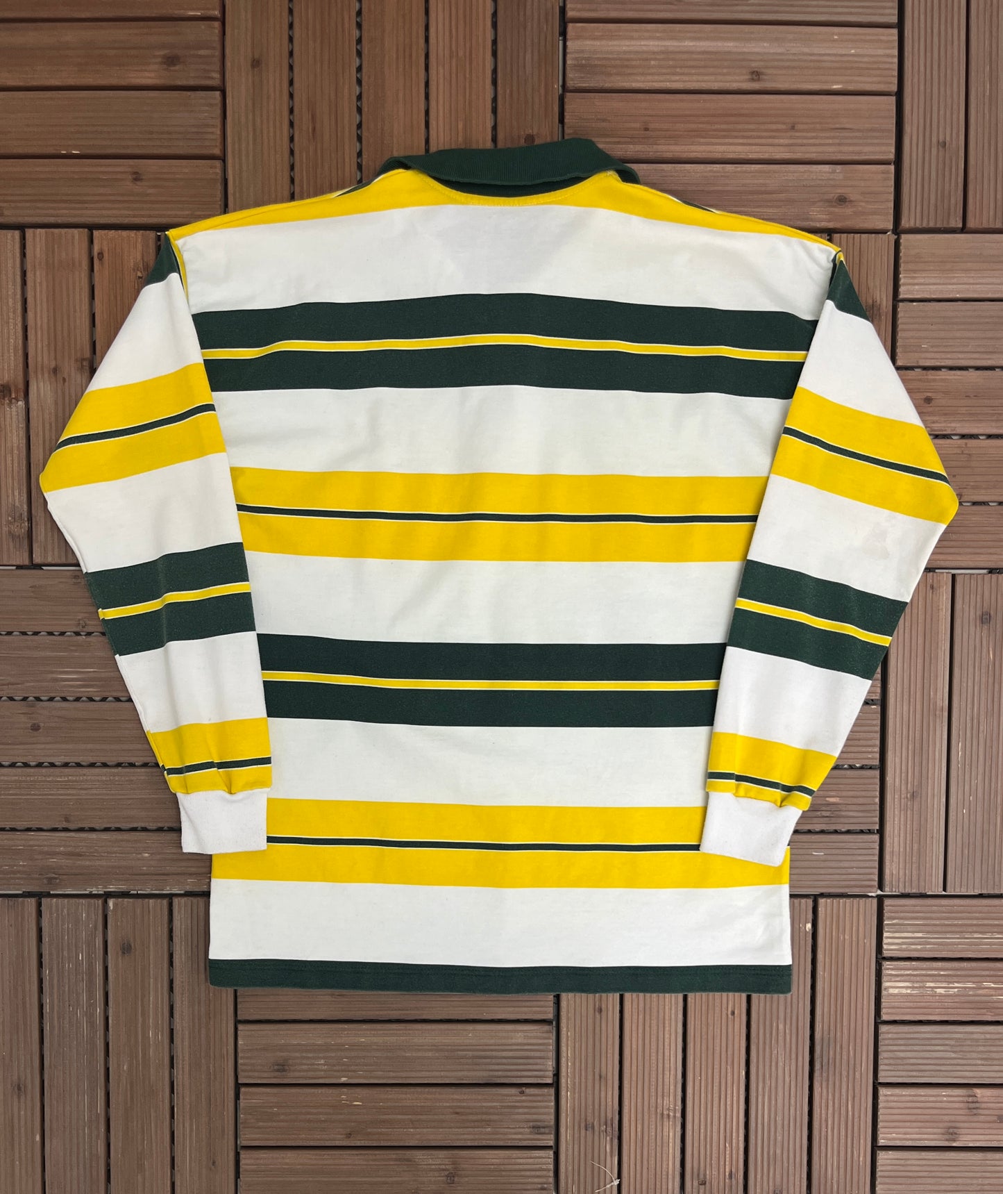 Tasmania, Australia Embroidered Rugby Jersey | Size Medium | Vintage 1990s Striped Rugby T-Shirt |