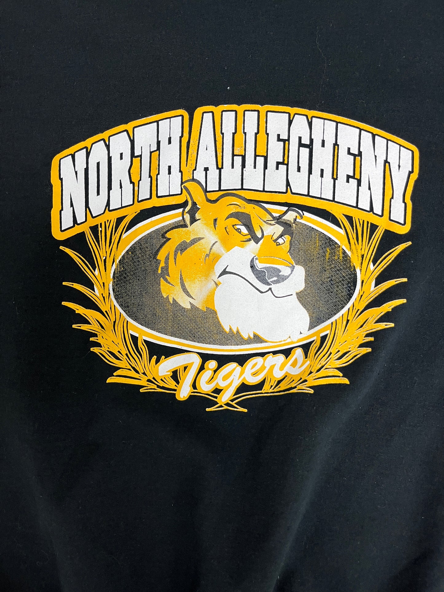 North Allegheny Tigers Graphic Crewneck | Size Large | Vintage 2000s High School Black Sweater | Pittsburgh, PA | Free Shipping to USA |