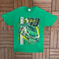 Carl Edwards Scotts Team Racing NASCAR Racing Graphic Tee | Size Large | Vintage 2000s Racing Green T-Shirt |