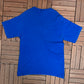 Mickey Mouse Embroidered Graphic Tee | One Size | Vintage 1990s Disney Cartoon Blue T-Shirt |