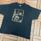 Johnny Cash The Man In Black Graphic Tee | Size XX-Large | Vintage 2000s Rock & Roll Black T-Shirt |