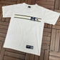 Michigan Wolverines Basketball AND1 Graphic Tee | Size Large | Vintage 1990s College Basketball White T-Shirt |