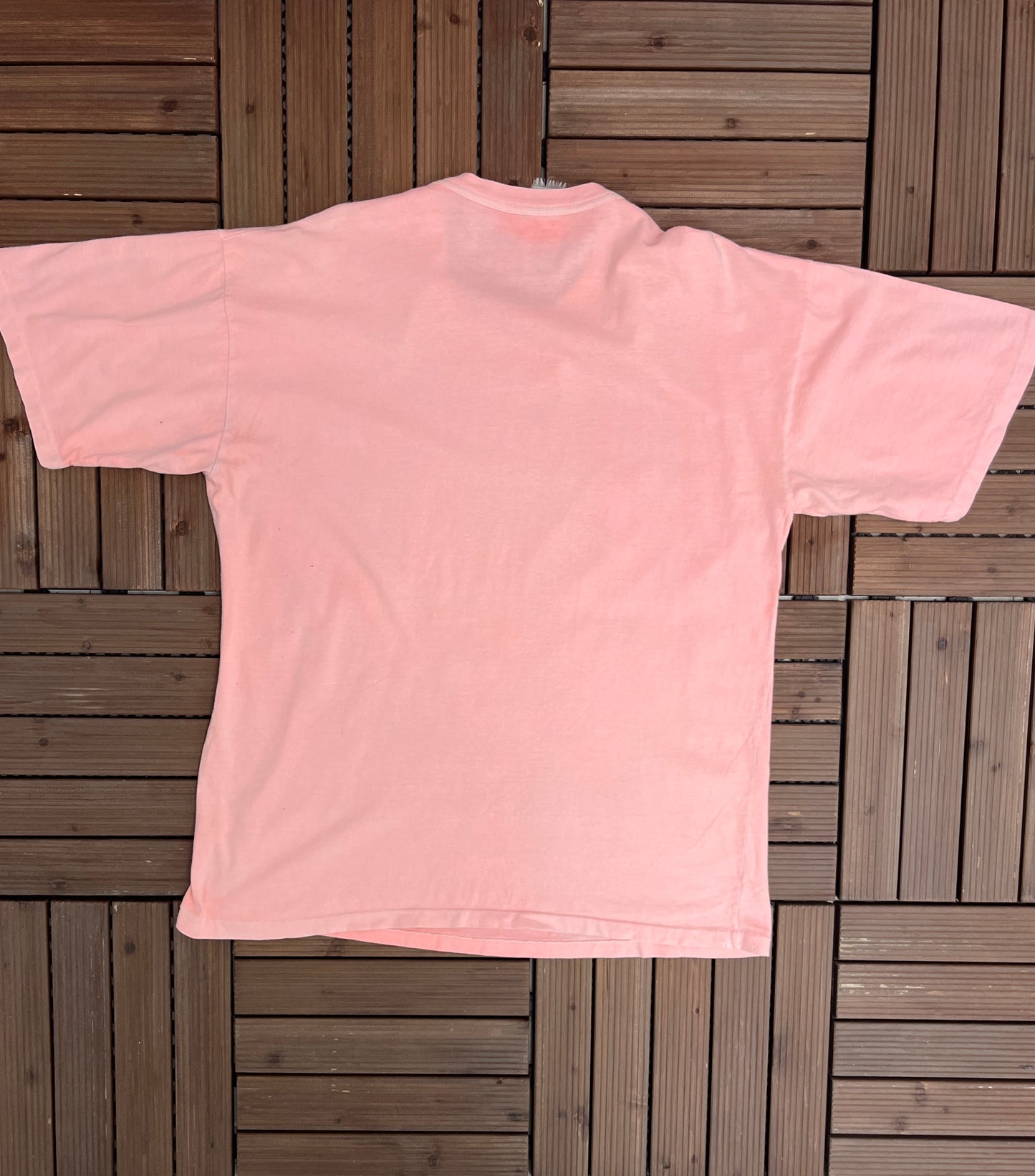 Desert Siesta Graphic Tee | Size X-Large | Vintage 1990s Single Stitch Tourist Faded Pink T-Shirt |