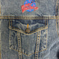 Planet Hollywood Stitched Denim Jacket | Size X-Large | Vintage 1990s Blue Promotional Jean Jacket |