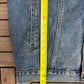 Planet Hollywood Stitched Denim Jacket | Size X-Large | Vintage 1990s Blue Promotional Jean Jacket |
