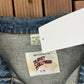 Planet Hollywood Stitched Denim Jacket | Size X-Large | Vintage 1990s Blue Promotional Jean Jacket |