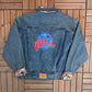 Planet Hollywood Stitched Denim Jacket | Size X-Large | Vintage 1990s Blue Promotional Jean Jacket |