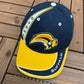 Buffalo Sabres Embroidered Graphic Hat | Strap Back | Vintage 2000s NHL Hockey Blue Cap |
