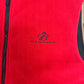 Budweiser Reversible Embroidered Graphic Fleece Vest Jacket | Size X-Large | Vintage 2000s Red Vest Coat |