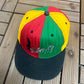 Bob Marley Embroidered Graphic Hat | Snap Back | Vintage 2000s Promotional Reggae Music Colourful Cap |