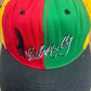 Bob Marley Embroidered Graphic Hat | Snap Back | Vintage 2000s Promotional Reggae Music Colourful Cap |