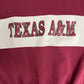 Texas A&M Aggies Graphic Crewneck | Size Large | Vintage 1990s University Red Sweater |