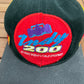 Indy 200 At Walt Disney World Speedway Racing Graphic Hat | Strap Back | Vintage 1990s NASCAR Racing Black Cap |