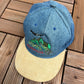Machu Picchu, Peru Embroidered Graphic Hat | Strap Back | Vintage 2000s Tourist Denim Cap |