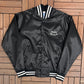 Chevrolet Heartbeat of America Graphic Jacket | Size Medium | Vintage 1990s Made in USA Black Jacket |