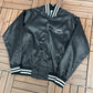 Chevrolet Heartbeat of America Graphic Jacket | Size Medium | Vintage 1990s Made in USA Black Jacket |
