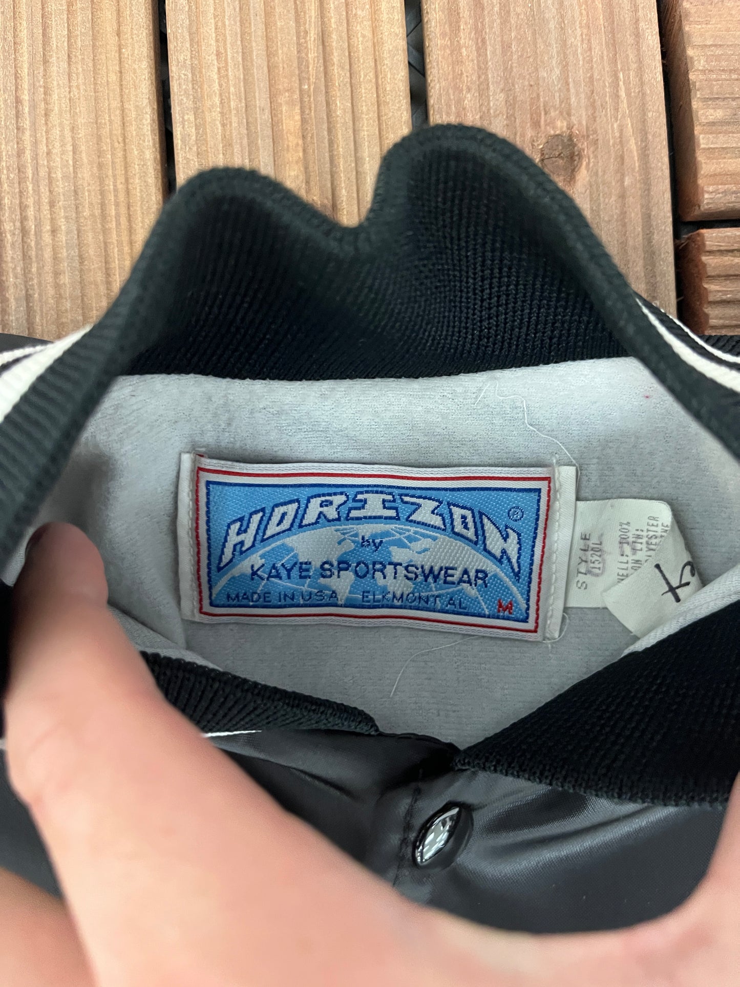 Chevrolet Heartbeat of America Graphic Jacket | Size Medium | Vintage 1990s Made in USA Black Jacket |