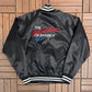 Chevrolet Heartbeat of America Graphic Jacket | Size Medium | Vintage 1990s Made in USA Black Jacket |