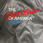 Chevrolet Heartbeat of America Graphic Jacket | Size Medium | Vintage 1990s Made in USA Black Jacket |