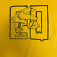 Eagles Equipment Graphic Tee | Size X-Large | Vintage 1990s High School Yellow T-Shirt |