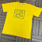 Eagles Equipment Graphic Tee | Size X-Large | Vintage 1990s High School Yellow T-Shirt |