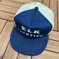 Elk Lighting Graphic Hat | Snap Back | Vintage 1990s Promotional Trucker Blue Cap |