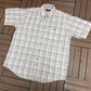 Austin Reed Plaid Button Down Shirt | Size Large | Vintage 1990s Plaid Colourful Button Down |